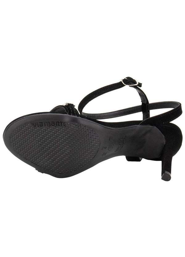 Via Marte - Sandália Feminina Salto Fino Via Marte 282004 Preto/Nobuck 4