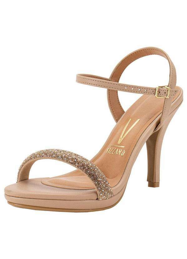 Vizzano - Sandália Feminina Salto Fino Vizzano - 62101039 - Ouro