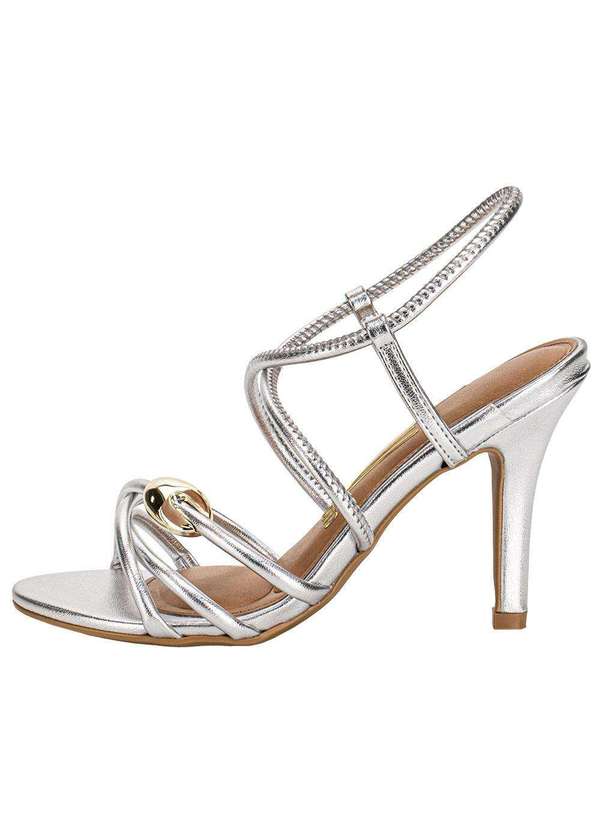 Vizzano - Sandália Feminina Salto Fino Vizzano 62491114 - Prata 2