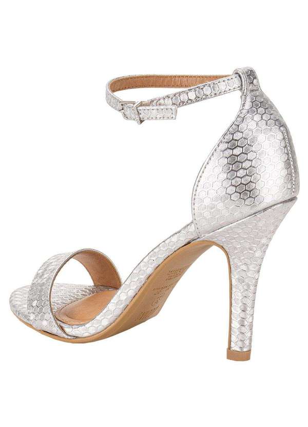 Vizzano - Sandália Feminina Salto Fino Vizzano 6249752 - Prata 3