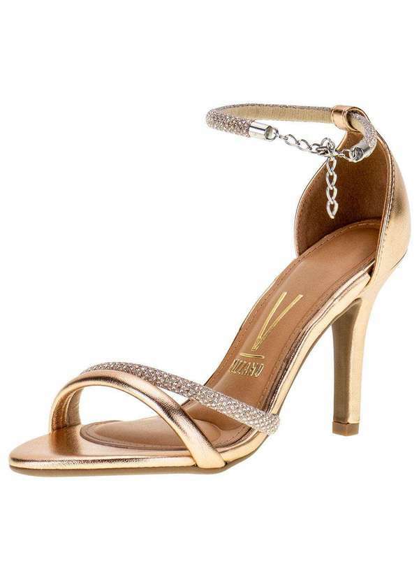 Vizzano - Sandália Feminina Salto Fino Vizzano - 6249790 - Bronze