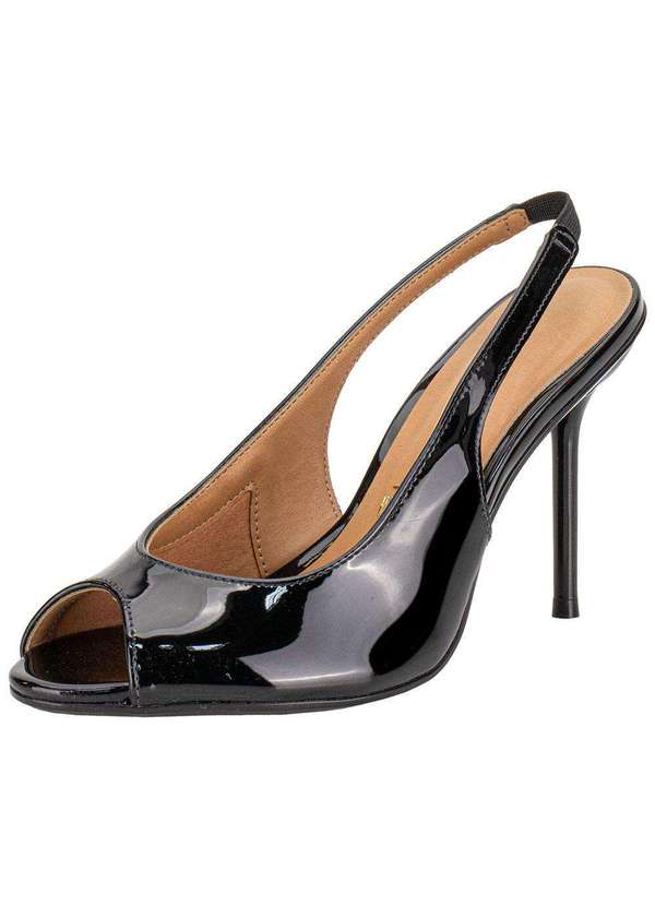 Vizzano - Sandália Feminina Salto Fino Vizzano 6564101 Verniz/Preto