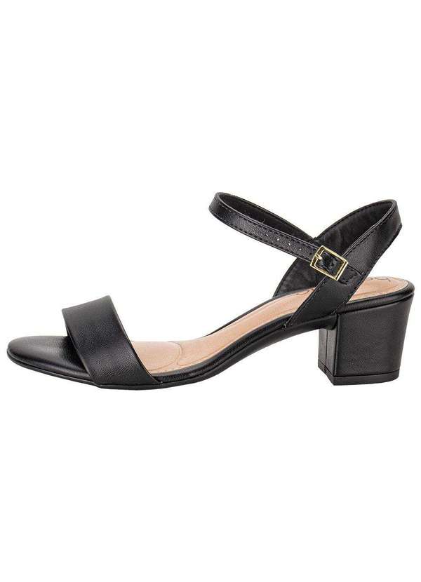 Beira Rio - Sandália Feminina Salto Grosso Beira Rio - 82461176 - Preto 2