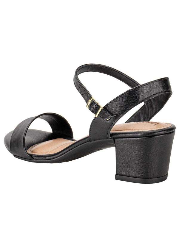 Beira Rio - Sandália Feminina Salto Grosso Beira Rio - 82461176 - Preto 3