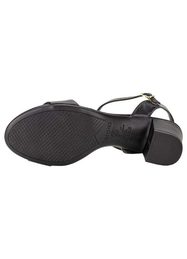 Beira Rio - Sandália Feminina Salto Grosso Beira Rio - 82461176 - Preto 4