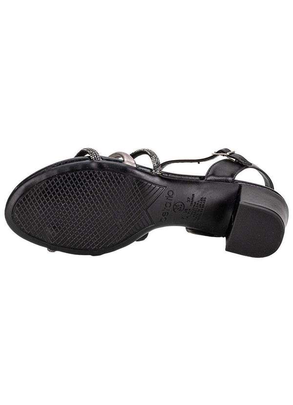 Beira Rio - Sandália Feminina Salto Grosso Beira Rio 82461198 Preto 4