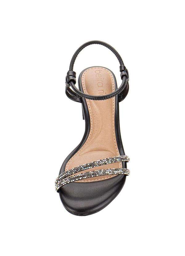 Beira Rio - Sandália Feminina Salto Grosso Beira Rio 82461205 - Preto 5