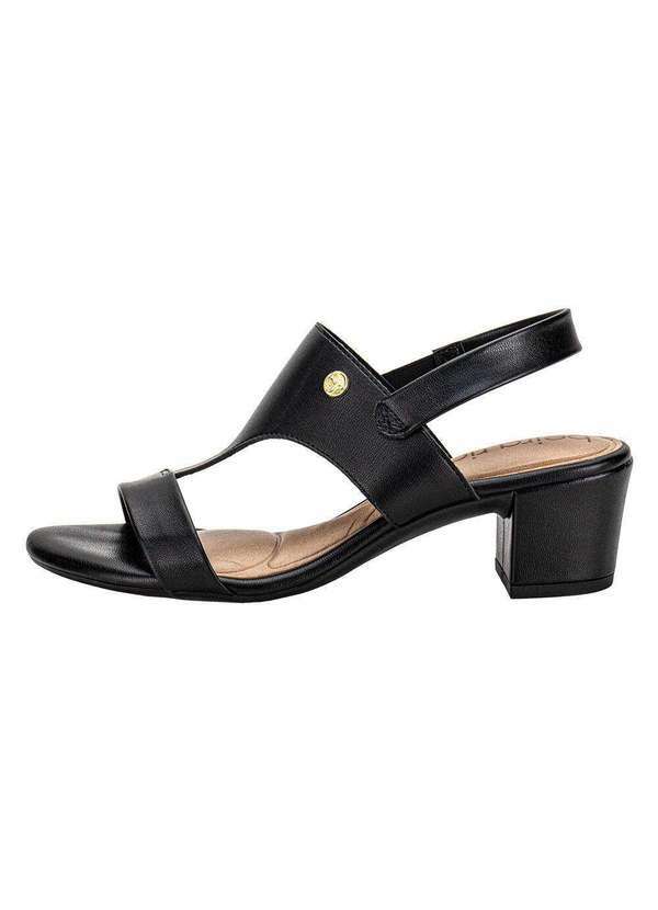 Beira Rio - Sandália Feminina Salto Grosso Beira Rio 82461211 - Preto 2