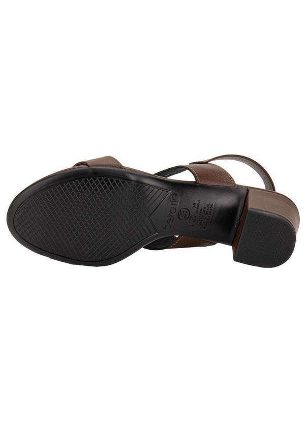 Beira Rio - Sandália Feminina Salto Grosso Beira Rio 82461211 - Castanho 4