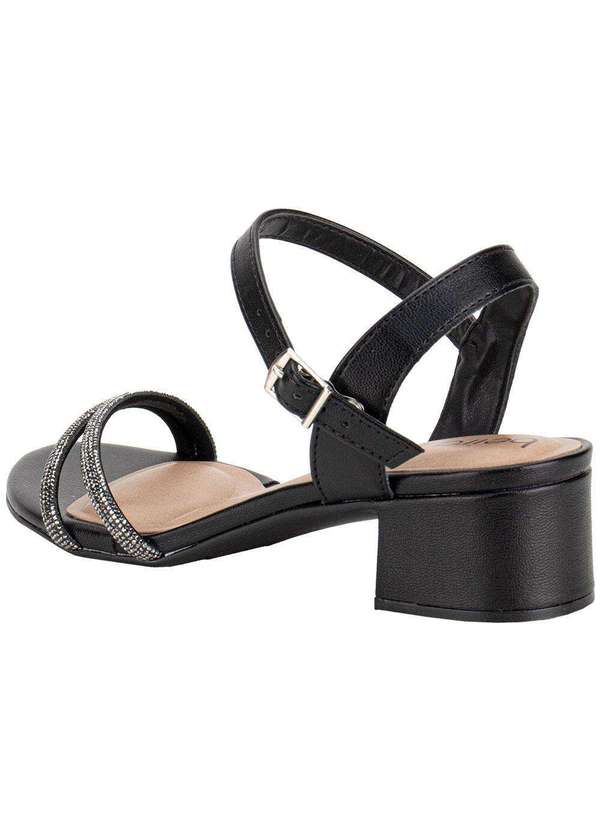 Beira Rio - Sandália Feminina Salto Grosso Beira Rio 8345646 Preto 3