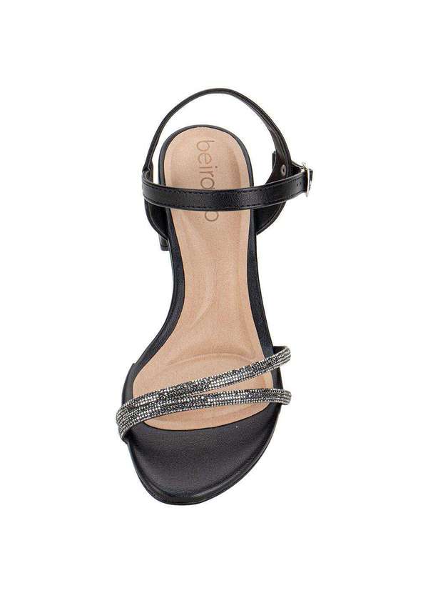 Beira Rio - Sandália Feminina Salto Grosso Beira Rio 8345646 Preto 5