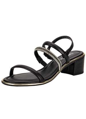 Sandália Feminina Salto Grosso Beira Rio 8379237 - BEIRA RIO