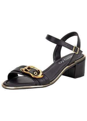 Sandália Feminina Salto Grosso Beira Rio 8379258 - BEIRA RIO