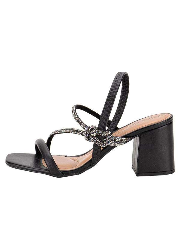 Beira Rio Sandália Feminina Salto Grosso Beira Rio 8436229 Preto