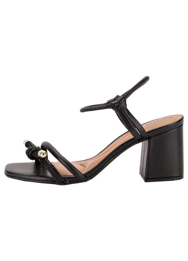 Beira Rio - Sandália Feminina Salto Grosso Beira Rio 8436230 - Preto 2