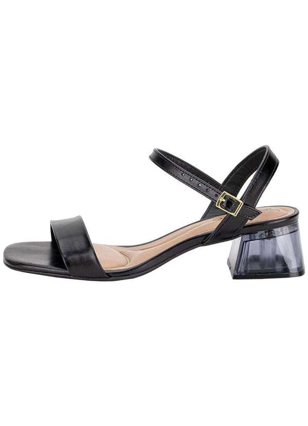 Beira Rio - Sandália Feminina Salto Grosso Beira Rio 8468213 Preto 3