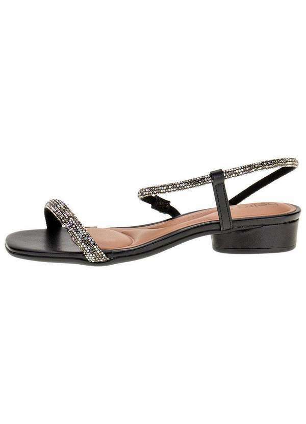 Beira Rio - Sandália Feminina Salto Grosso Beira Rio - 8504108 - Preto 2
