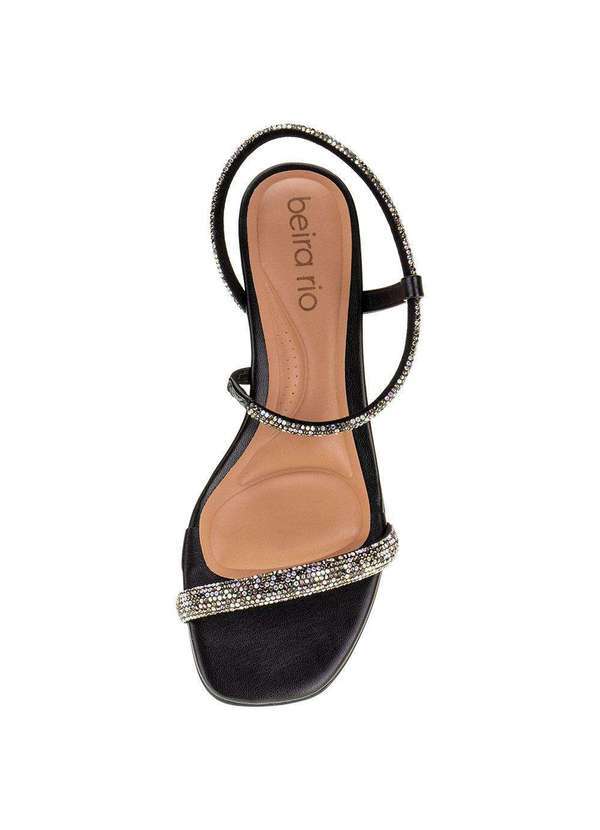 Beira Rio - Sandália Feminina Salto Grosso Beira Rio - 8504108 - Preto 5