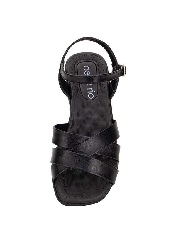 Beira Rio - Sandália Feminina Salto Grosso Beira Rio 8527111 - Preto 5