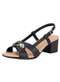 Comfortflex - Sandália Feminina Salto Grosso Comfortflex 2557408 Preto - variação: Preto