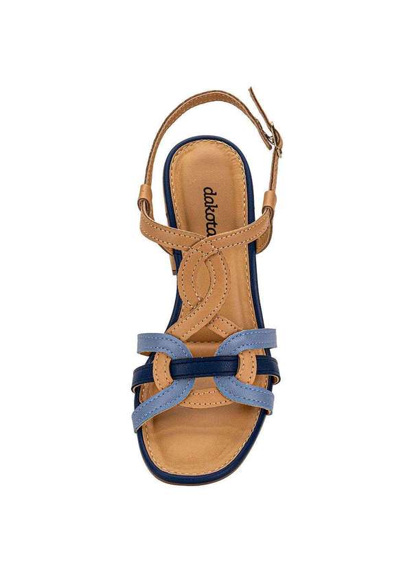 Dakota - Sandália Feminina Salto Grosso Dakota Db111 Caramelo 5