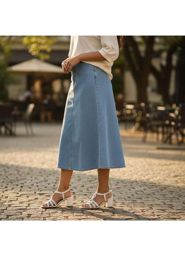 Dakota - Sandália Feminina Salto Grosso Dakota Db111 Branco/Off 2