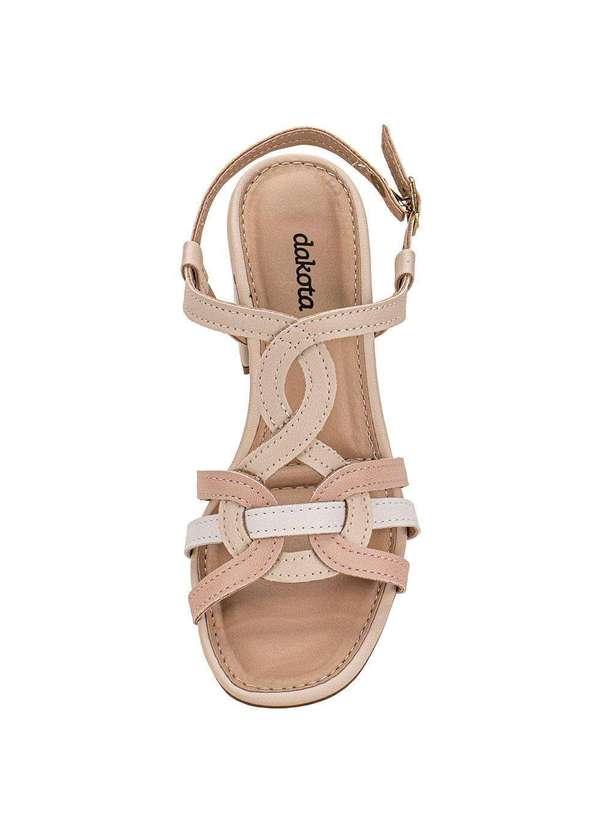 Dakota - Sandália Feminina Salto Grosso Dakota Db111 Marfim 5