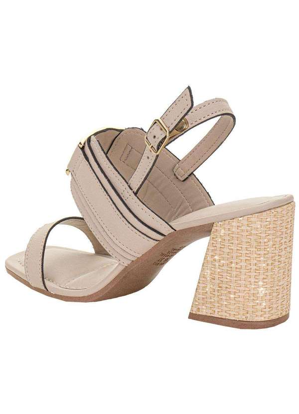 Dakota - Sandália Feminina Salto Grosso Dakota Y8284 Bege 3