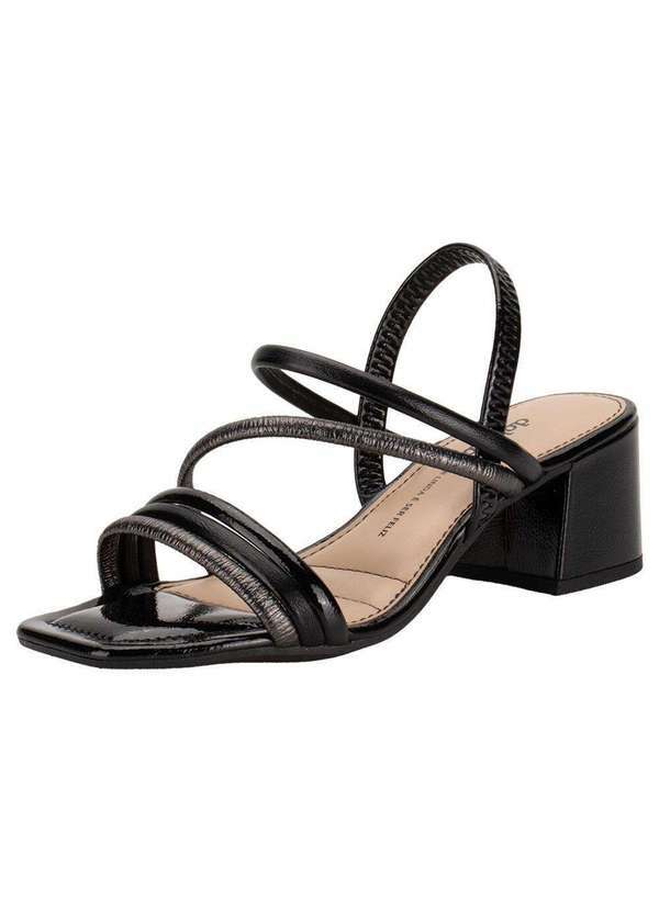 Dakota - Sandália Feminina Salto Grosso Dakota Y8291 - Preto