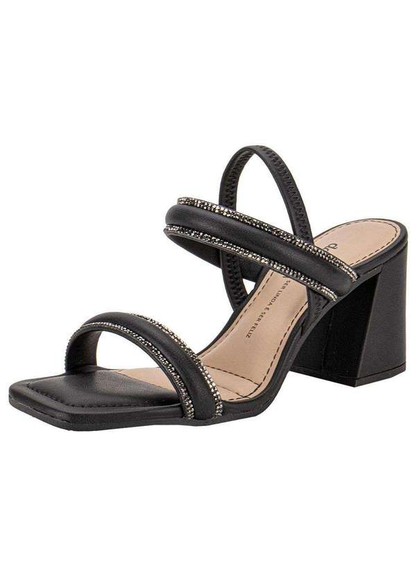 Dakota - Sandália Feminina Salto Grosso Dakota Y8361 - Preto 1