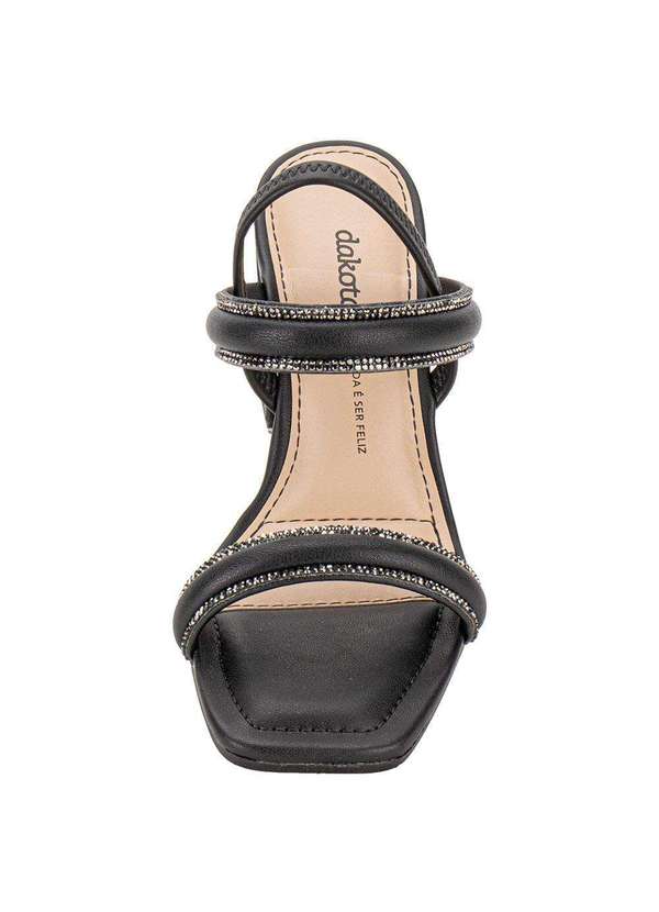 Dakota - Sandália Feminina Salto Grosso Dakota Y8361 - Preto 5