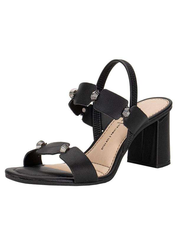 Dakota - Sandália Feminina Salto Grosso Dakota Y8762 - Preto