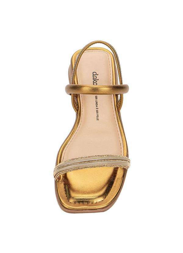 Dakota - Sandália Feminina Salto Grosso Dakota Y8872 - Bronze 5