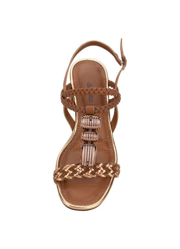 Dakota - Sandália Feminina Salto Grosso Dakota Y9301 - Caramelo 5