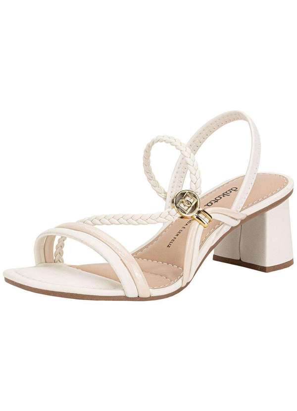 Dakota - Sandália Feminina Salto Grosso Dakota Y9371 Branco/Off 1