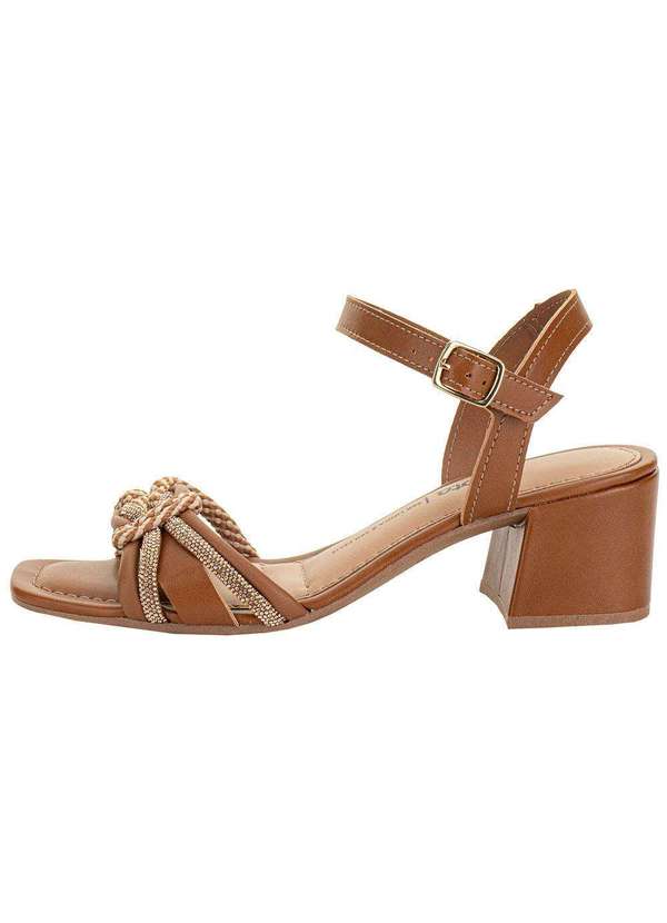 Dakota - Sandália Feminina Salto Grosso Dakota Y9583 Caramelo 2