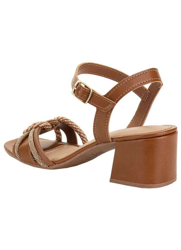 Dakota - Sandália Feminina Salto Grosso Dakota Y9583 Caramelo 3