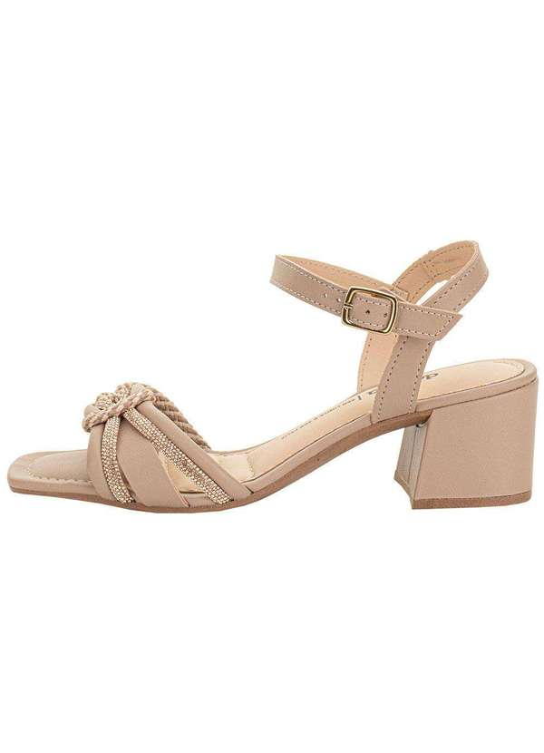 Dakota - Sandália Feminina Salto Grosso Dakota Y9583 Bege 2