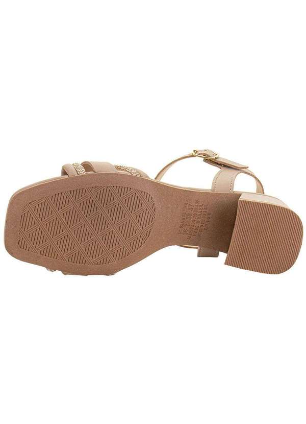 Dakota - Sandália Feminina Salto Grosso Dakota Y9583 Bege 4
