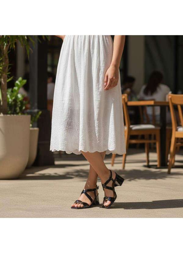 Dakota - Sandália Feminina Salto Grosso Dakota Y9753 Preto 2