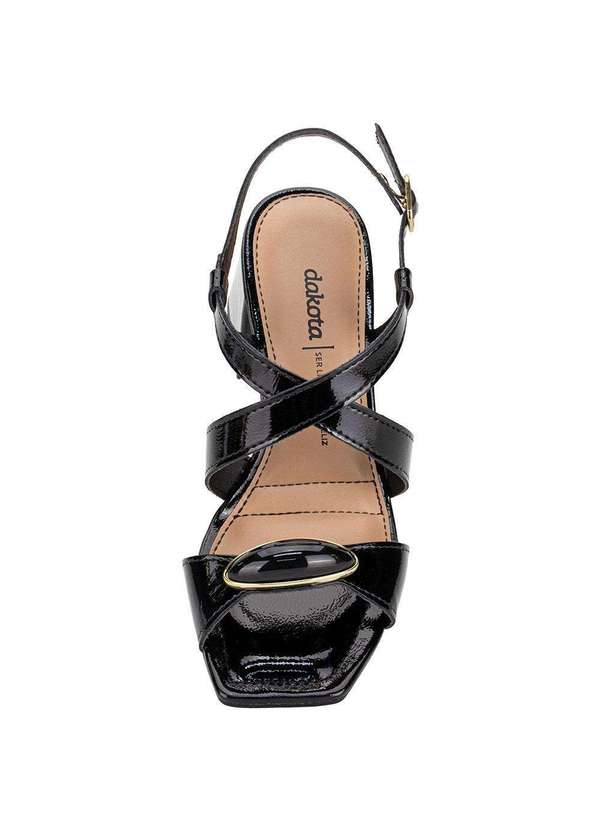 Dakota - Sandália Feminina Salto Grosso Dakota Y9753 Preto 5