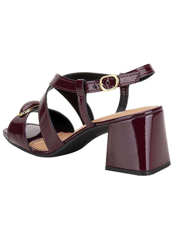 Dakota - Sandália Feminina Salto Grosso Dakota Y9753 Vinho 3
