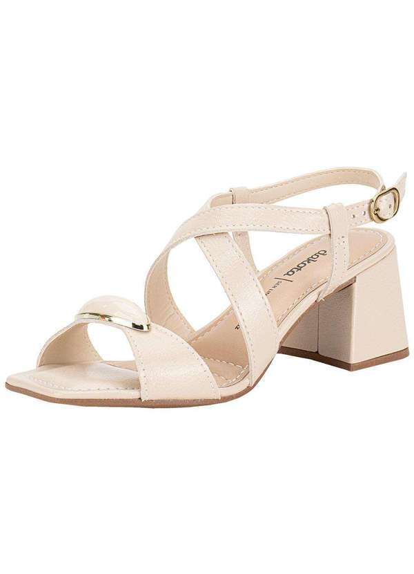Dakota - Sandália Feminina Salto Grosso Dakota Y9753 Marfim
