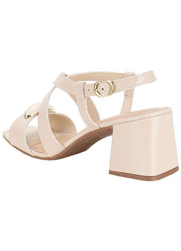 Dakota - Sandália Feminina Salto Grosso Dakota Y9753 Marfim 3