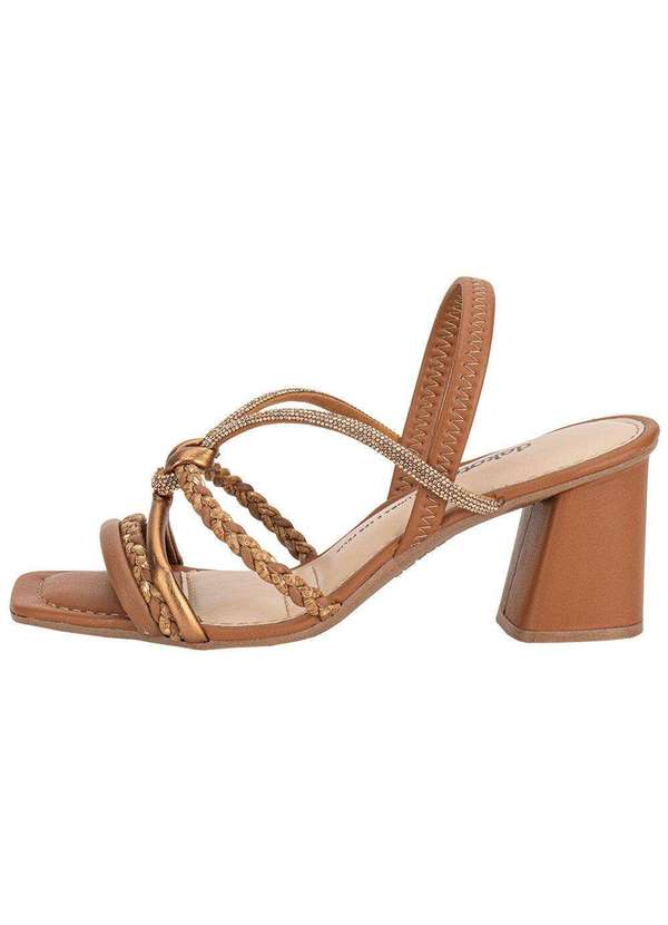 Dakota - Sandália Feminina Salto Grosso Dakota Y9761 Caramelo 2