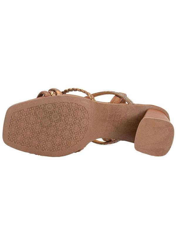 Dakota - Sandália Feminina Salto Grosso Dakota Y9761 Caramelo 4