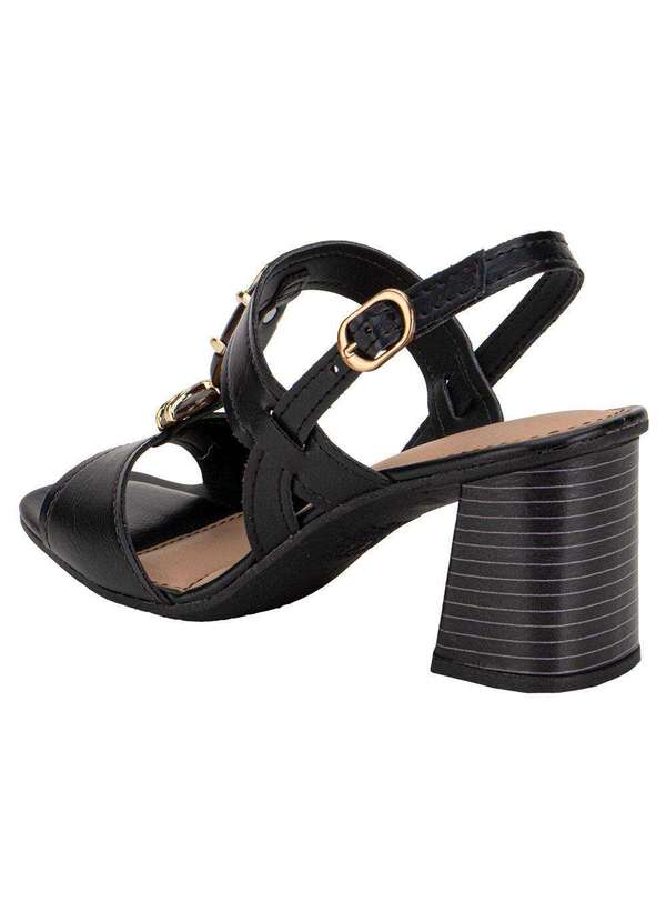 Dakota - Sandália Feminina Salto Grosso Dakota Y9762 - Preto 3