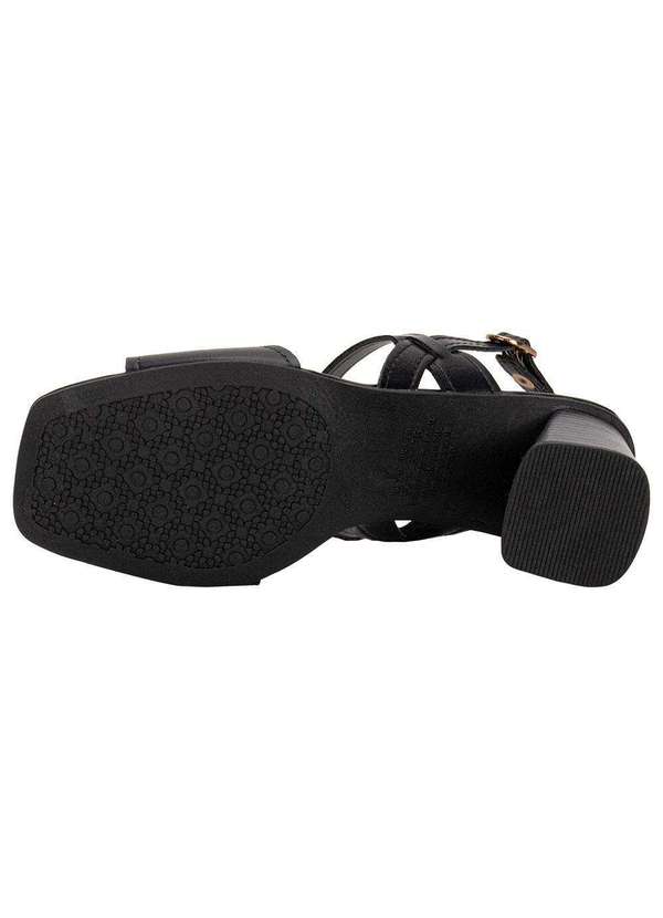 Dakota - Sandália Feminina Salto Grosso Dakota Y9762 - Preto 4