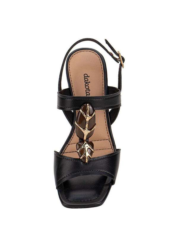 Dakota - Sandália Feminina Salto Grosso Dakota Y9762 - Preto 5