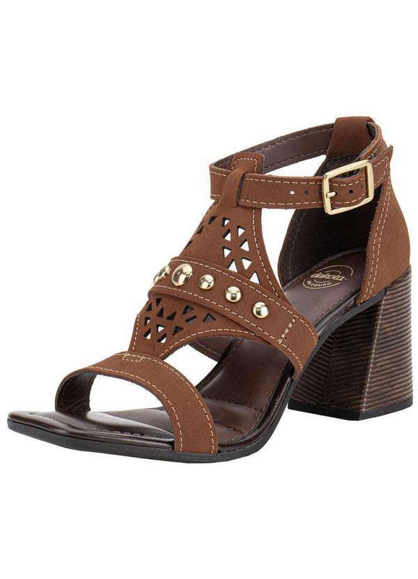 Dakota - Sandália Feminina Salto Grosso Dakota Y9994 Café
